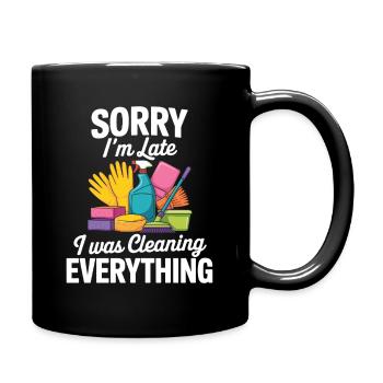 Femme de ménage Drôle - Mug uni - noir - Droite