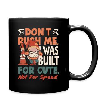 Warte Auf Mich, Ich Habe Kleine Beine - Tasse einfarbig - Schwarz - Rechts