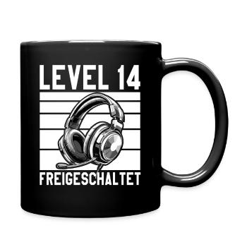 14th Birthday Boy Girl Teenager Level 14 - Full Colour Mug - black - Right