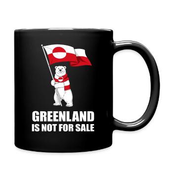 Greenland Non à la Vente Ours - Mug uni - noir - Droite