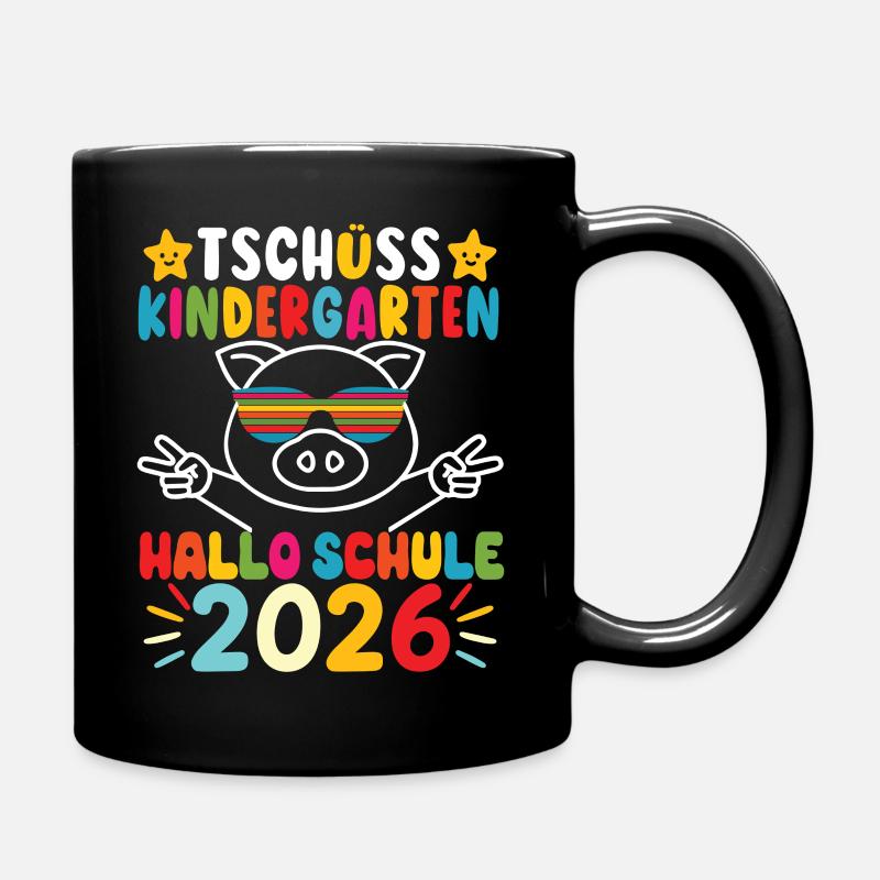 Tschüss Kindergarten Kita Abgänger 2026  - Tasse einfarbig - Schwarz