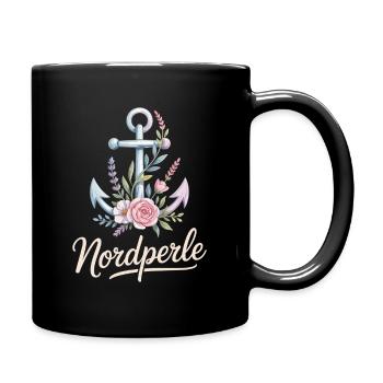 Nordperle Hamburg Nordsee Ostsee Norddeutsch Deern - Tasse einfarbig - Schwarz - Rechts
