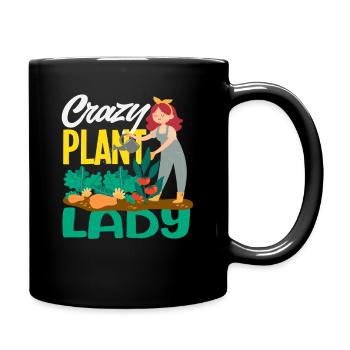 Plant Lover Plant Woman Funny Gardener - Full Colour Mug - black - Right
