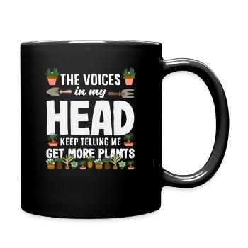 Voix Dans ma tête Plus de plantes Amoureux des plantes - Mug uni - noir - Droite