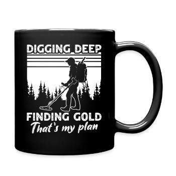 Détecteur de métaux - Mug uni - noir - Droite