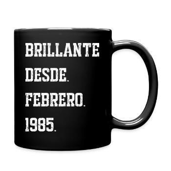 Date de naissance : février 1985 - Mug uni - noir - Droite