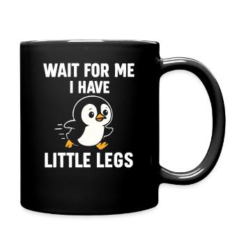 Pinguin Spruch Humor Meme Lustig Geschenkidee - Tasse einfarbig - Schwarz - Rechts