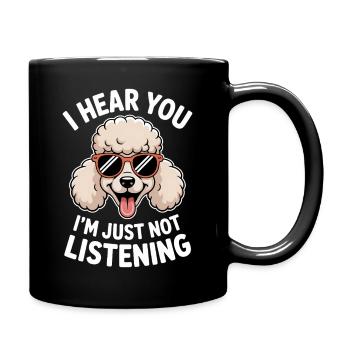 Paroles de caniche Caniche Cadeau drôle de caniche - Mug uni - noir - Droite
