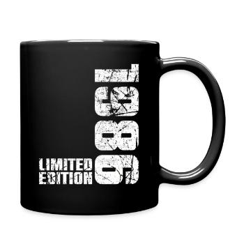 40. Jubiläum Mann Frau 40 Jahre 1986 Geschenk - Tasse einfarbig - Schwarz - Rechts