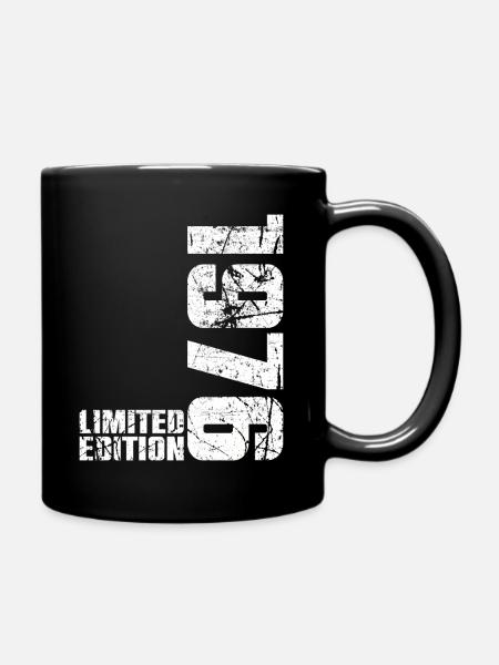 50. Geburtstag Mann Frau 50 Jahre 1976 Geschenk - Tasse einfarbig - Schwarz