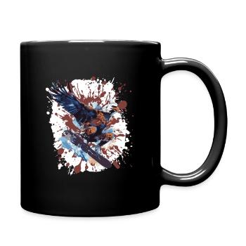 Adler Snowboard - Full Colour Mug - black - Right