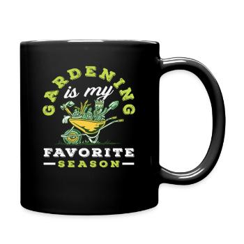 Gardening Favorite Season Funny Gardener - Full Colour Mug - black - Right