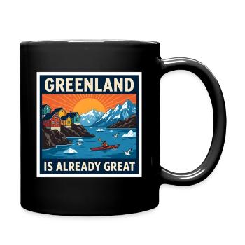 Le Groenland est déjà un paysage exceptionnel pour le kayak - Mug uni - noir - Droite