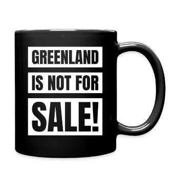 Greenland Is Not For Sale Shirt - Tasse einfarbig - Schwarz - Rechts