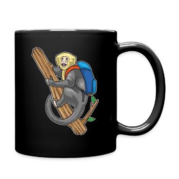 Randonnée à dos Monkey Hiker - Mug uni - noir - Droite