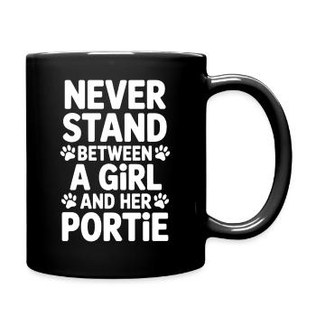 Portuguese Water Dog Sayings Funny Gift - Full Colour Mug - black - Right
