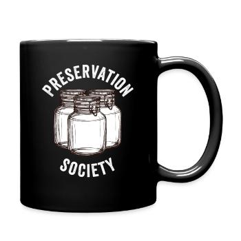 Funny Canning Preservation Society - Full Colour Mug - black - Right