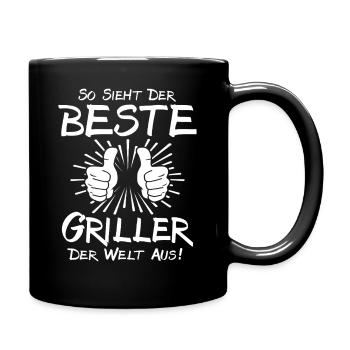 Meilleur grilleur - Mug uni - noir - Droite