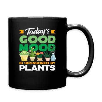 Succulente amoureuse des plantes - Mug uni - noir - Droite