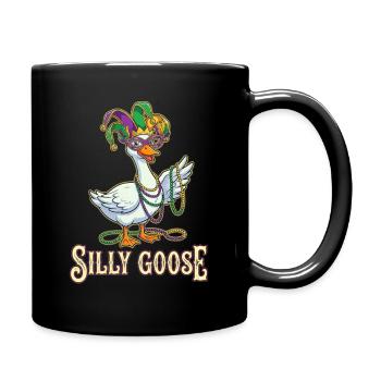 Silly Goose Karnevalmaske - Tasse einfarbig - Schwarz - Rechts