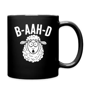 Humour de jeux de mots sur les moutons - Mug uni - noir - Droite