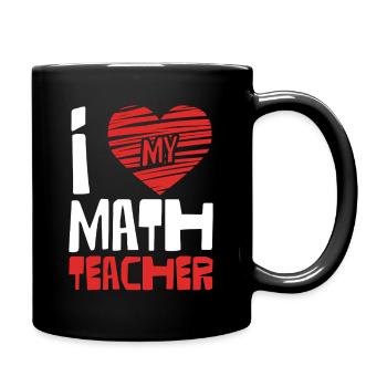 I love math teachers - Full Colour Mug - black - Right