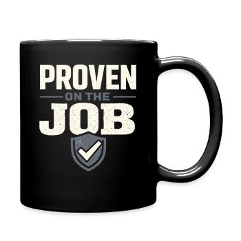 workers who are trained as welders and - Full Colour Mug - black - Right