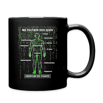 System error taxpayer - matrix dismantling plan - Full Colour Mug - black - Right