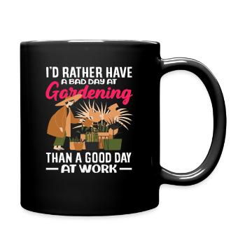 Plant Lovers Gardening Hobby Plants - Full Colour Mug - black - Right
