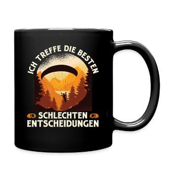 Parapente JE RENCONTRE LES MEILLEURS MAUVAIS - Mug uni - noir - Droite