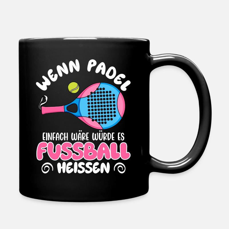 Jeu de padel SI LE PADEL ÉTAIT FACILE Amusant - Mug uni - noir