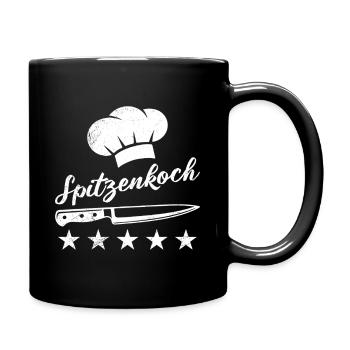 Chefs TOP CHEF Gastronomy Chef Fun - Full Colour Mug - black - Right