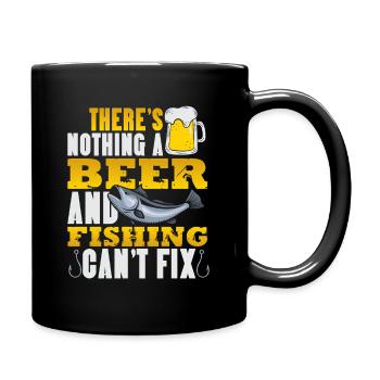 Fisherman Sport Fisherman Fishing Angler Saying - Full Colour Mug - black - Right