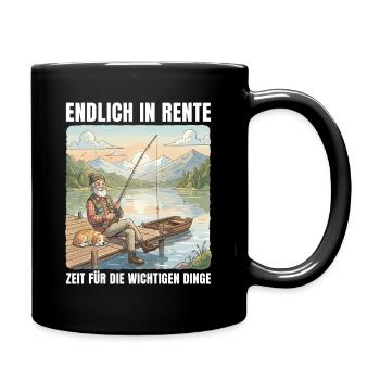 Retirement Time for Fishing - Retirement Gift - Full Colour Mug - black - Right