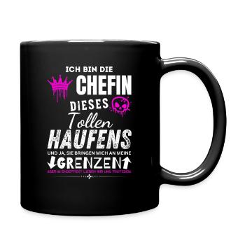 Chefin dieses tollen Haufens Chefin Geschenke - Mug uni - noir - Droite