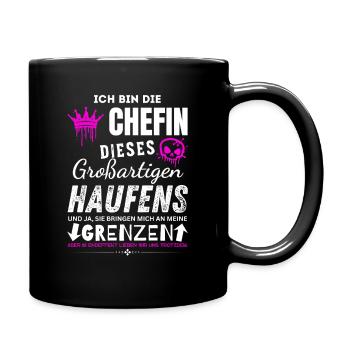 Chefin dieses großartigen Haufens Chefin Geschenke - Mug uni - noir - Droite