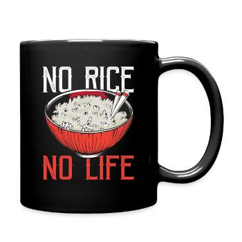 Rice Lovers Asian Cuisine Asia Rice - Full Colour Mug - black - Right
