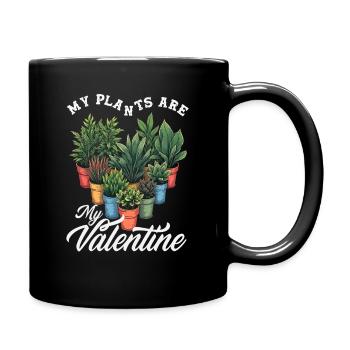 Plant Lover Plants Valentine Succulent - Full Colour Mug - black - Right