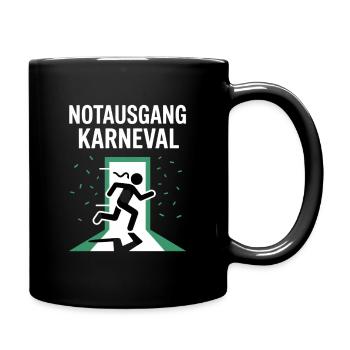 Emergency exit carnival escape for carnival grouches - Full Colour Mug - black - Right