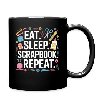 Critique de Food Sleep Scrapbook - Mug uni - noir - Droite