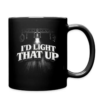 Lighting technician I'd Light That Up - Full Colour Mug - black - Right