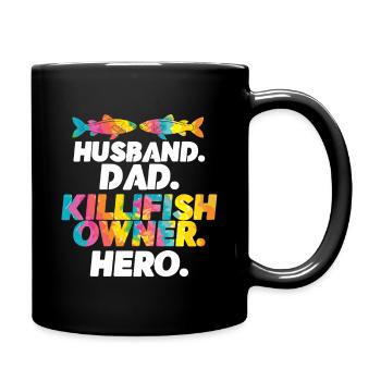 Toothcarp Killfish Toothballs Husband Dad - Full Colour Mug - black - Right