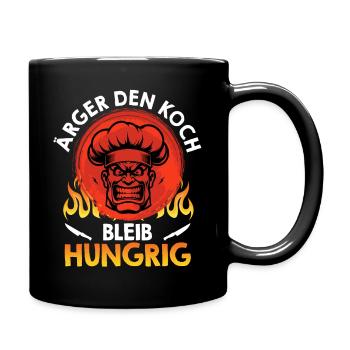 Chef TROUBLE THE CHEF STAY HUNGRY Funny - Full Colour Mug - black - Right