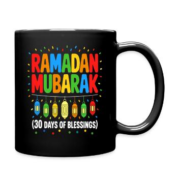 Ramadan Mubarak Laterne Happy Ramadan Mubarak Boys - Tasse einfarbig - Schwarz - Rechts