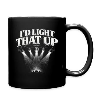 Lighting technician I'd Light That Up - Full Colour Mug - black - Right
