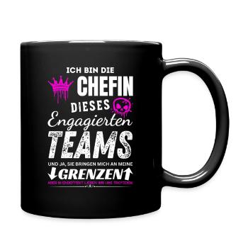 Chefin dieses Engagierten Teams Chefin Geschenke - Mug uni - noir - Droite