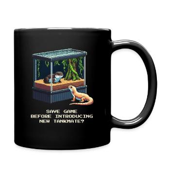 Save Before New Entry | Terrarium Vergesellung - Full Colour Mug - black - Right