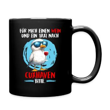 A WINE AND TAXI FOR ME - Full Colour Mug - black - Right