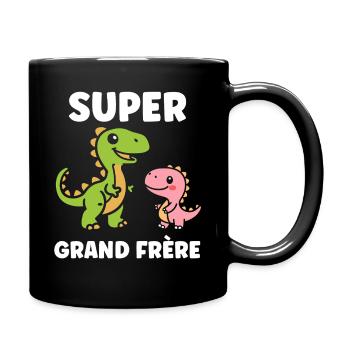 Super Grand Frère Dinosaure - Mug uni - noir - Droite