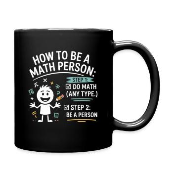 Comment être un professeur drôle de mathématiques - Mug uni - noir - Droite